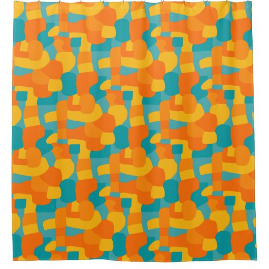 Abstrakte Formen Mosaik 310722 Duschvorhang (Vorderseite)