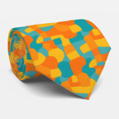 Abstrakte Formen Mosaik 310722 Krawatte (Gerollt)