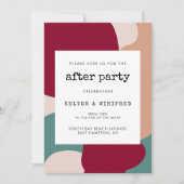 Abstrakte Formen nach dem Party Einladung (Vorderseite)