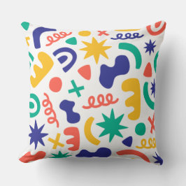 Abstrakte Formen Nahtloses Muster Kissen