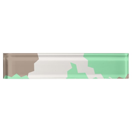 Abstrakte Formen Namensplakette (Vorderseite)