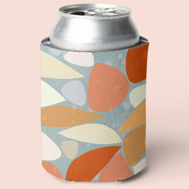 Abstrakte Formen Orange Dosenkühler