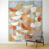 Abstrakte Formen Orange Wandteppich (Beispiel)