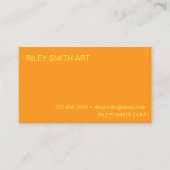 Abstrakte Formen Orange Yellow Pink Boho Visitenkarte (Vorderseite)