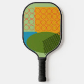 Abstrakte Formen Pickleball Schläger (Vorderseite)