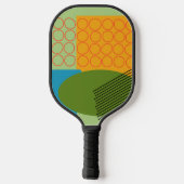 Abstrakte Formen Pickleball Schläger (Rückseite)