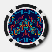 Abstrakte Formen Pokerchips (Rückseite)