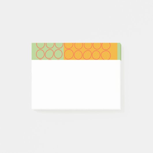 Abstrakte Formen Post-it Klebezettel (Vorderseite)