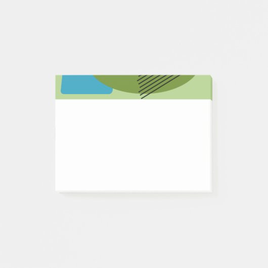 Abstrakte Formen Post-it Klebezettel (Vorderseite)