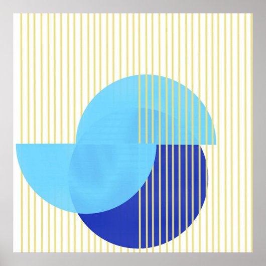 abstrakte Formen Poster (Vorne)