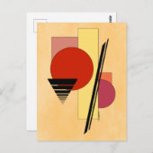 Abstrakte Formen Postkarte (Vorne/Hinten)
