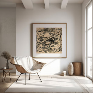 Abstrakte Formen Rudolf Bauer Poster