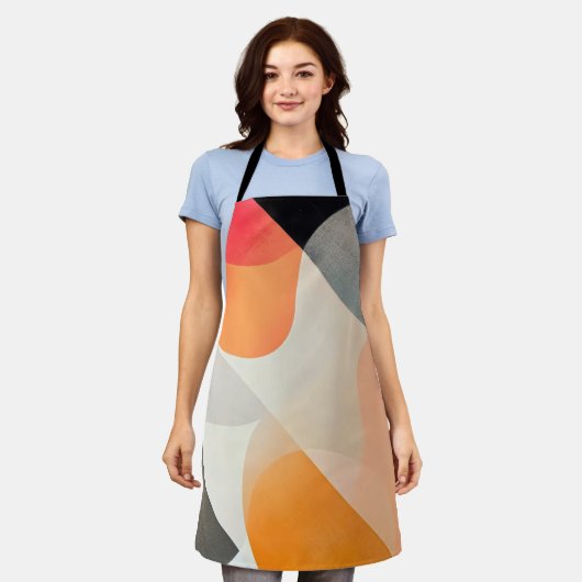 Abstrakte Formen Schürze (Getragen)