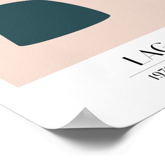 Abstrakte Formen skandinavische Ausstellung Mutati Poster (Ecke)