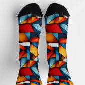 Abstrakte Formen Socken (Oben)