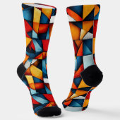Abstrakte Formen Socken (Gewinkelt)