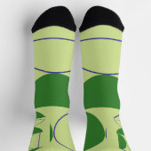 abstrakte Formen Socken (Oben)