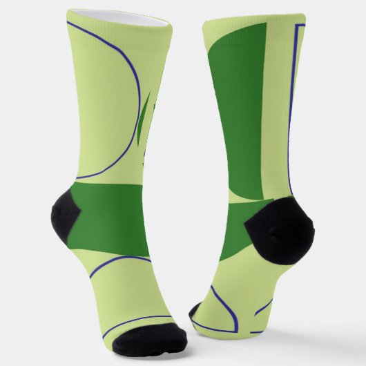 abstrakte Formen Socken (Gewinkelt)