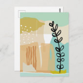 Abstrakte Formen Sommer #Illustration #minimalist Postkarte (Vorne/Hinten)