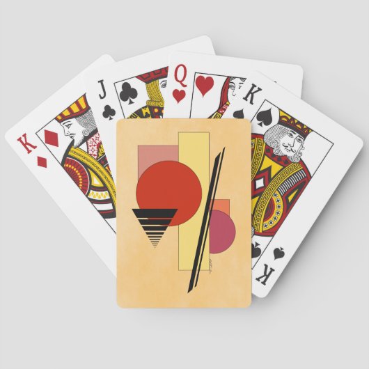 Abstrakte Formen Spielkarten (Rückseite)