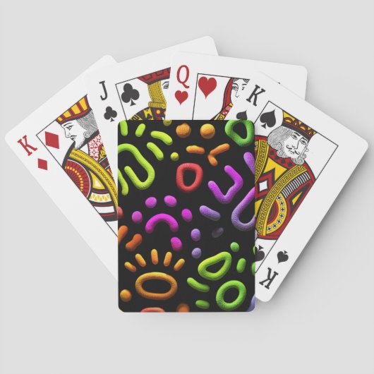 Abstrakte Formen Spielkarten (Rückseite)
