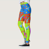 Abstrakte Formen, Stain Glass-Stil Leggings (Links)