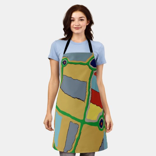 Abstrakte Formen, Stil, Text hinzufügen, Schürze (Getragen)