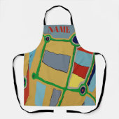 Abstrakte Formen, Stil, Text hinzufügen, Schürze (Vorderseite)