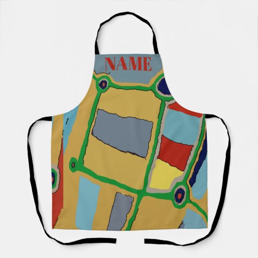 Abstrakte Formen, Stil, Text hinzufügen, Schürze (Vorderseite)