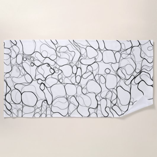 Abstrakte Formen Strandtuch (Vorderseite)