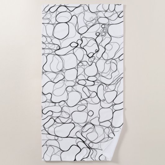 Abstrakte Formen Strandtuch (Vorderseite)