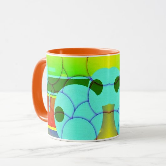 Abstrakte Formen Tasse (Vorderseite Links)