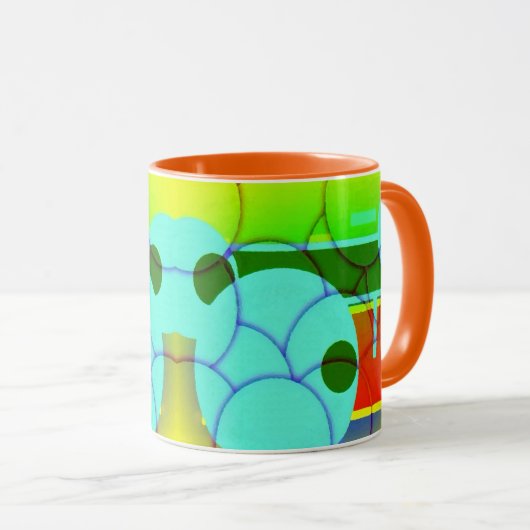 Abstrakte Formen Tasse (VorderseiteRechts)