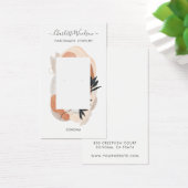 Abstrakte Formen Terracotta Creme Frame Earring (Schreibtisch)