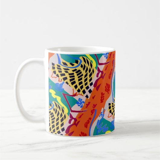 Abstrakte Formen, Text hinzufügen Kaffeetasse (Links)