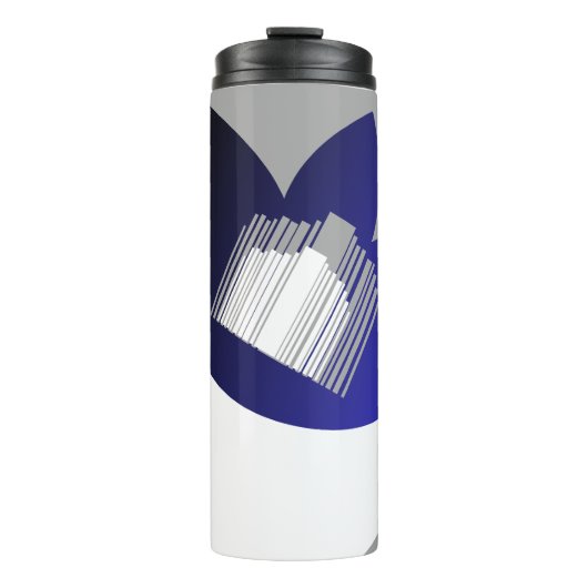 Abstrakte Formen Thermosbecher (Vorderseite)