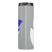 Abstrakte Formen Thermosbecher (Rückseite)