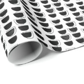 Abstrakte Formen - Umschlagpapier für Schwarzweiß Geschenkpapier (Rolleneckpunkt)
