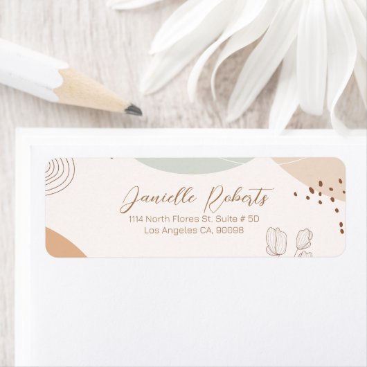 Abstrakte Formen und Blume mit modernem Hintergrun (Insitu)