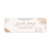 Abstrakte Formen und Blume mit modernem Hintergrun (Vorne)