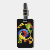 Abstrakte Formen und feine Farben Gepäckanhänger (Vorderseite vertikal)