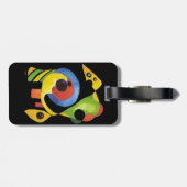 Abstrakte Formen und feine Farben Gepäckanhänger (Rückseite horizontal)