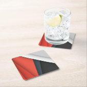 Abstrakte Formen und Linien Rechteckiger Pappuntersetzer (Vor Ort)