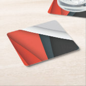 Abstrakte Formen und Linien Rechteckiger Pappuntersetzer (angewinkelt)