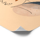 Abstrakte Formen und Liniengrafik Poster (Ecke)