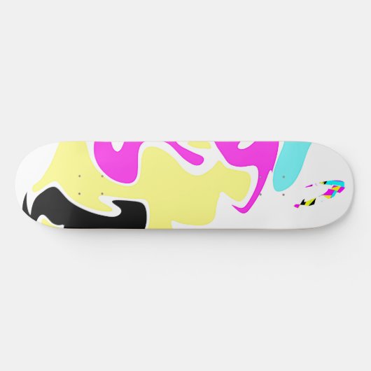 abstrakte Formen und Pfeil Skateboard (Horizontal)