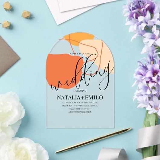 Abstrakte Formen und Schluchten Acryleinladungen (Insitu (Hochzeit))