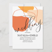 Abstrakte Formen und Schluchten Einladung (Vorderseite)