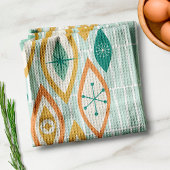 Abstrakte Formen und Sterne im Atomzeitalter Geschirrtuch