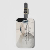 Abstrakte Formen von Aquarellen - Innenarchitekten Gepäckanhänger (Vorderseite Vertikal)